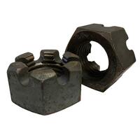 1"-14 Slotted Hex Nut, Grade 5, Fine, Plain